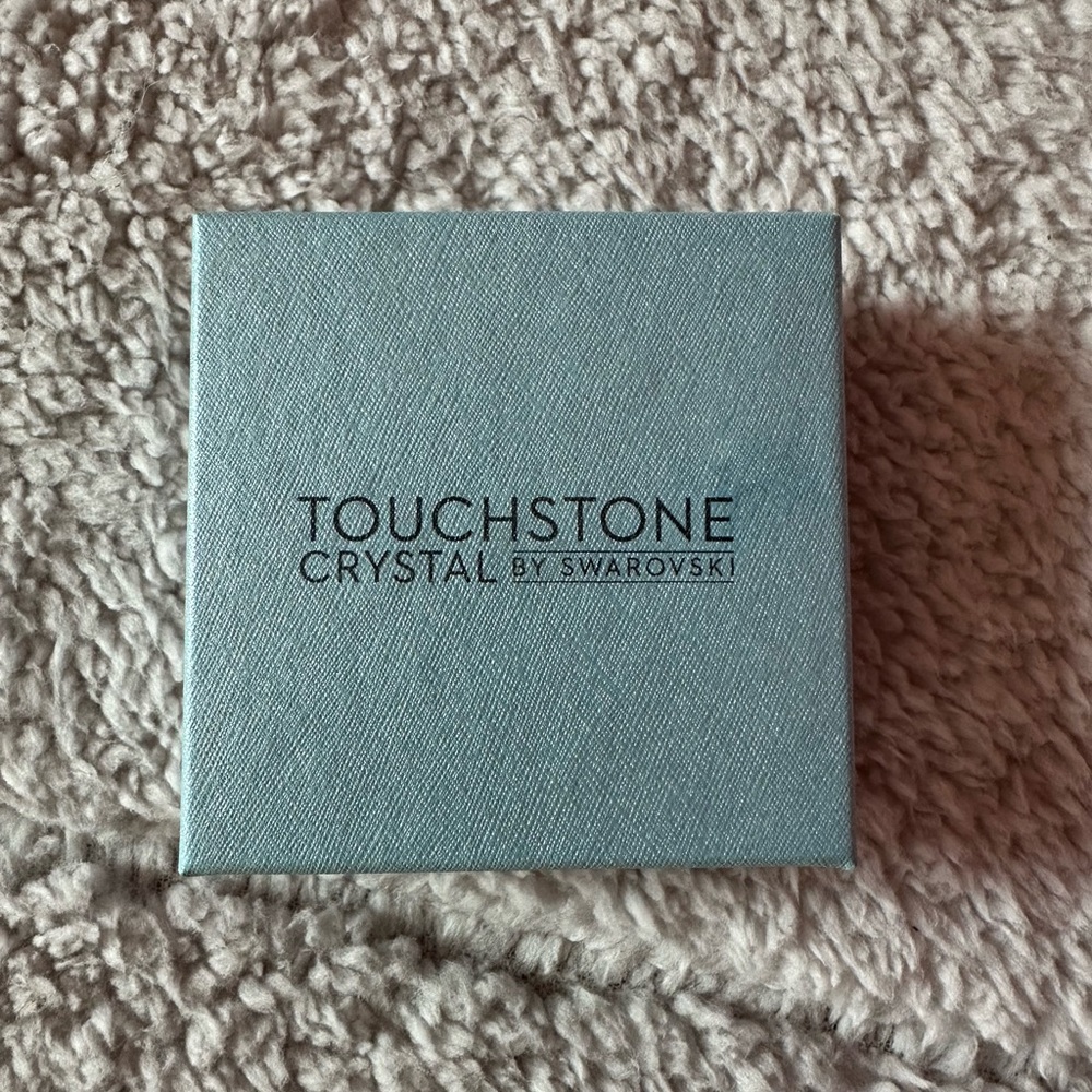 Touchstone Crystal by Swarovski Purple Stud Earrings